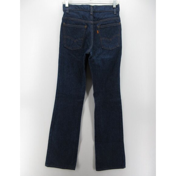 VINTAGE Levis Jeans 28X33 501 Straight Orange Tab 70s 80s Slight Flare - Picture 6 of 10